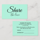 EENVOUDIG MINIMAL voeg het adres van de jouw naam  Aanbevelingskaartje (Voorkant / Achterkant)