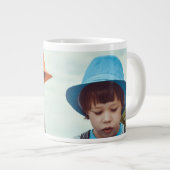 EENVOUDIG MINIMAL voeg je fotonaam toe kerstmis  Grote Koffiekop (Voorkant rechts)