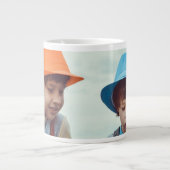 EENVOUDIG MINIMAL voeg je fotonaam toe kerstmis  Grote Koffiekop (Voorkant)