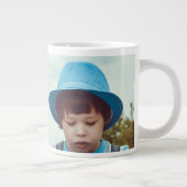 EENVOUDIG MINIMAL voeg je fotonaam toe kerstmis  Grote Koffiekop (Rechts)