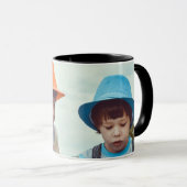 EENVOUDIG MINIMAL voeg je fotonaam toe kerstmis  Mok (Voorkant rechts)