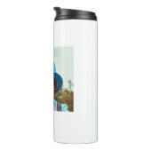 EENVOUDIG MINIMAL voeg je fotonaam toe kerstmis Thermosbeker (Geroteerd rechts)