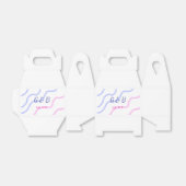 EENVOUDIG MINIMAL voeg je koppel naam tekst toe Bedankdoosjes (Uitgevouwen)