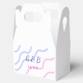 EENVOUDIG MINIMAL voeg je koppel naam tekst toe Bedankdoosjes (Geopend)