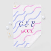 EENVOUDIG MINIMAL voeg je koppel naam tekst toe Golfhanddoek (Insitu)