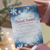 Eenvoudig Minimal Winter Secret Kerstfeest Kaart