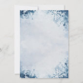 Eenvoudig Minimal Winter Secret Kerstfeest Kaart (Achterkant)