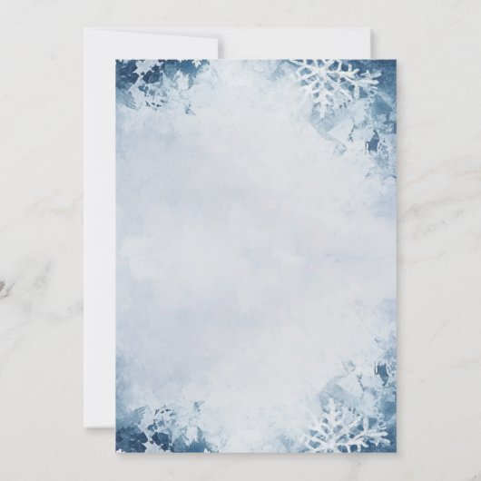 Eenvoudig Minimal Winter Secret Kerstfeest Kaart (Achterkant)