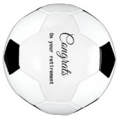 Eenvoudig minimale felicitaties met pensionering voetbal (Gedraaid)