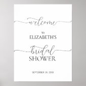 Eenvoudig Minimale het Welkome Teken van het Manus Poster (Voorkant)