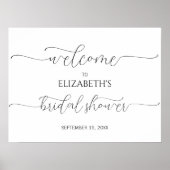 Eenvoudig Minimale het Welkome Teken van het Manus Poster (Voorkant)