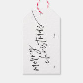 Eenvoudig Minimale Kerstmis Cadeaulabel (Voorkant)