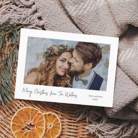 Eenvoudig Minimale Kerstmis Feestdagenkaart