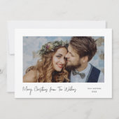 Eenvoudig Minimale Kerstmis Kaart (Voorkant)