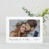 Eenvoudig Minimale Kerstmis Kaart (Staand voorkant)