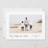 Eenvoudig Minimale Kerstmis Kaart (Voorkant)