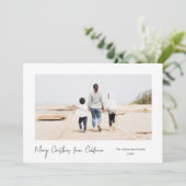 Eenvoudig Minimale Kerstmis Kaart (Staand voorkant)