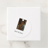 Eenvoudig minimale kleurrijke add name-fototekstka bedankjes labels (In situ)