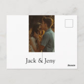 Eenvoudig minimale kleurrijke add name-fototekstka briefkaart (Achterkant)