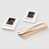 Eenvoudig minimale kleurrijke add name-fototekstka handwaaier (Niet-gemonteerd)