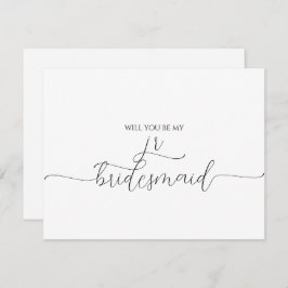 Eenvoudig Minimale Manuscript Junior Bridesmaid Vo