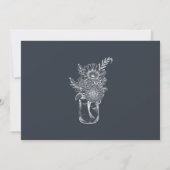 Eenvoudig Minimale Moderne Manuscript Wedding Kaart (Achterkant)