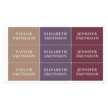 Eenvoudig Minimale Paarse en Tan Add Jouw naam Sch