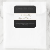 Eenvoudig Minimale sticker met kaarslabel voor scr (Tas)