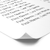 Eenvoudig Minimale tekens voor de bevestiging van  Poster (Hoek)