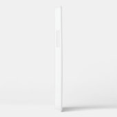 Eenvoudig minimale witte grijze monogram Case-Mate iPhone case (Achterkant / Rechts)