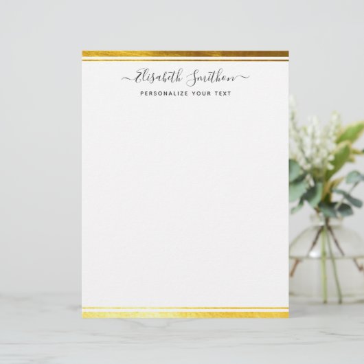 Eenvoudig, minimale witte, persoonlijke feestartik briefhoofd (Staand voorkant)