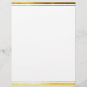 Eenvoudig, minimale witte, persoonlijke feestartik briefhoofd (Achterkant)