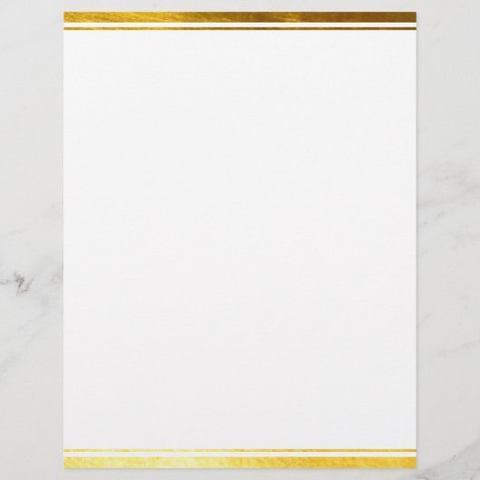 Eenvoudig, minimale witte, persoonlijke feestartik briefhoofd (Achterkant)