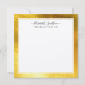 Eenvoudig, minimale witte, persoonlijke feestartik notitiekaartje (Voorkant)