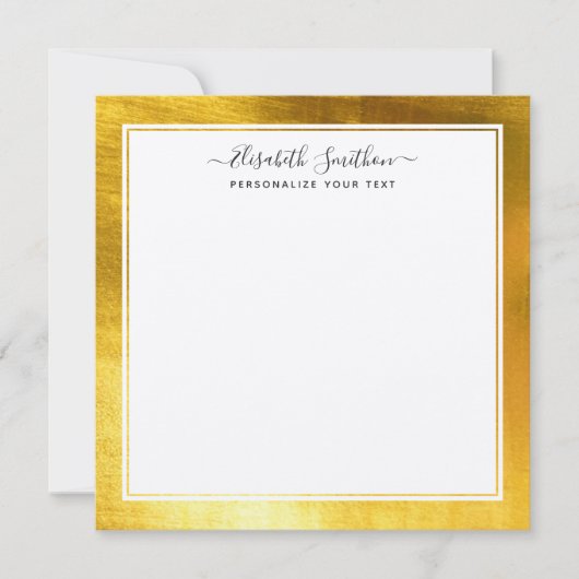 Eenvoudig, minimale witte, persoonlijke feestartik notitiekaartje (Voorkant)