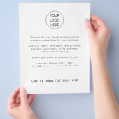 Eenvoudig minimale zakelijke Logo Flyer (Hand)