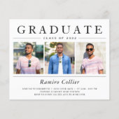 Eenvoudig minimalistisch 3 Foto Afstuderen Celebra (Voorkant)