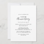 Eenvoudig minimalistisch 50th Wedding-Jubileum Kaart (Voorkant)