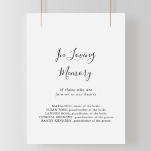 Eenvoudig Minimalistisch Aandenken Bord Poster