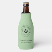Eenvoudig Minimalistisch Aangepast Logo & Tekst Pr Flesjeskoeler (Fles Voorkant)