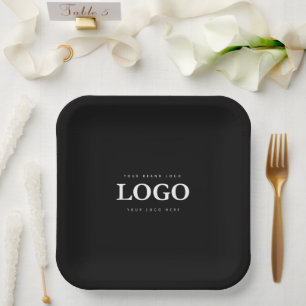 Eenvoudig Minimalistisch Aangepast Logo & Tekst Pr Papieren Bordje