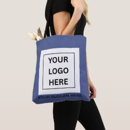 Eenvoudig Minimalistisch Aangepast Logo & Tekst Pr Tote Bag