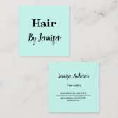 eenvoudig minimalistisch aangepast logo wit haarst contactkaartje (Voorkant / Achterkant)