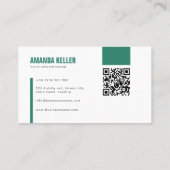 Eenvoudig minimalistisch aantrekkelijk visitekaartje (Achterkant)