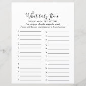 Eenvoudig minimalistisch ABC-Baby shower (Voorkant)