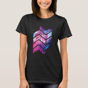 Eenvoudig minimalistisch abstract patroon t-shirt