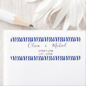 Eenvoudig minimalistisch adres van olieverf Verfbl Etiket (Insitu)