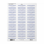 Eenvoudig minimalistisch adres van olieverf Verfbl Etiket (Full Sheet)