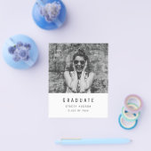 Eenvoudig minimalistisch Afstudeerder aankondiging Flyer (Enkel)