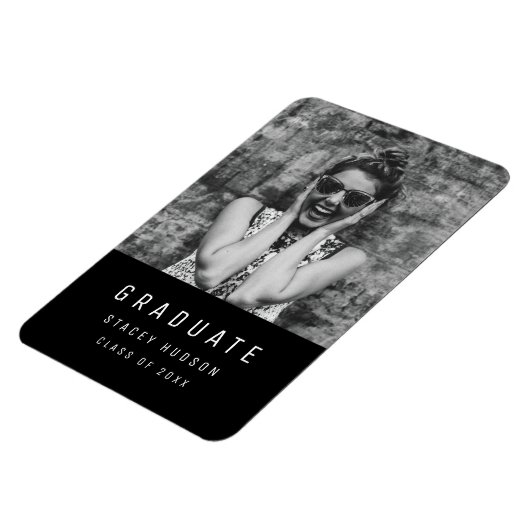 Eenvoudig minimalistisch Afstudeerder bekendmaking Magneet (Linkerzijde)